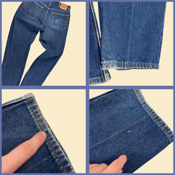 2004 Levis 505 38x34 denim pants, vintage Y2K regular fit medium wash jeans - Picture 2 of 9